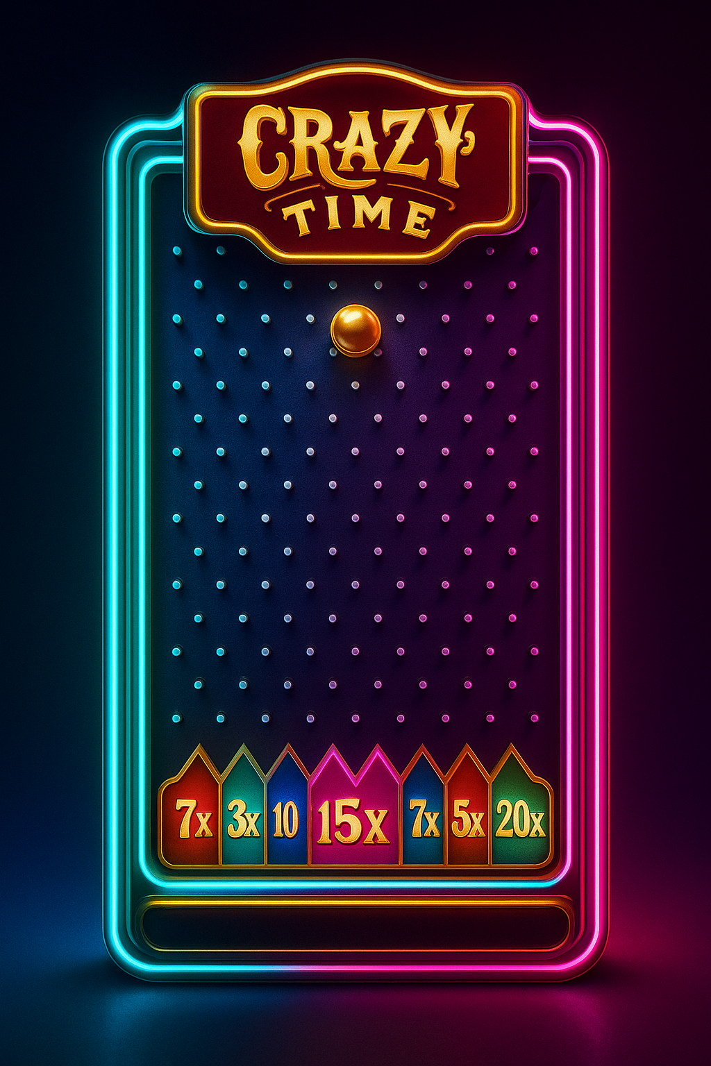 Crazy Time Coin Flip bonus - giant coin with multipliers on both sides, can hit Double for respins