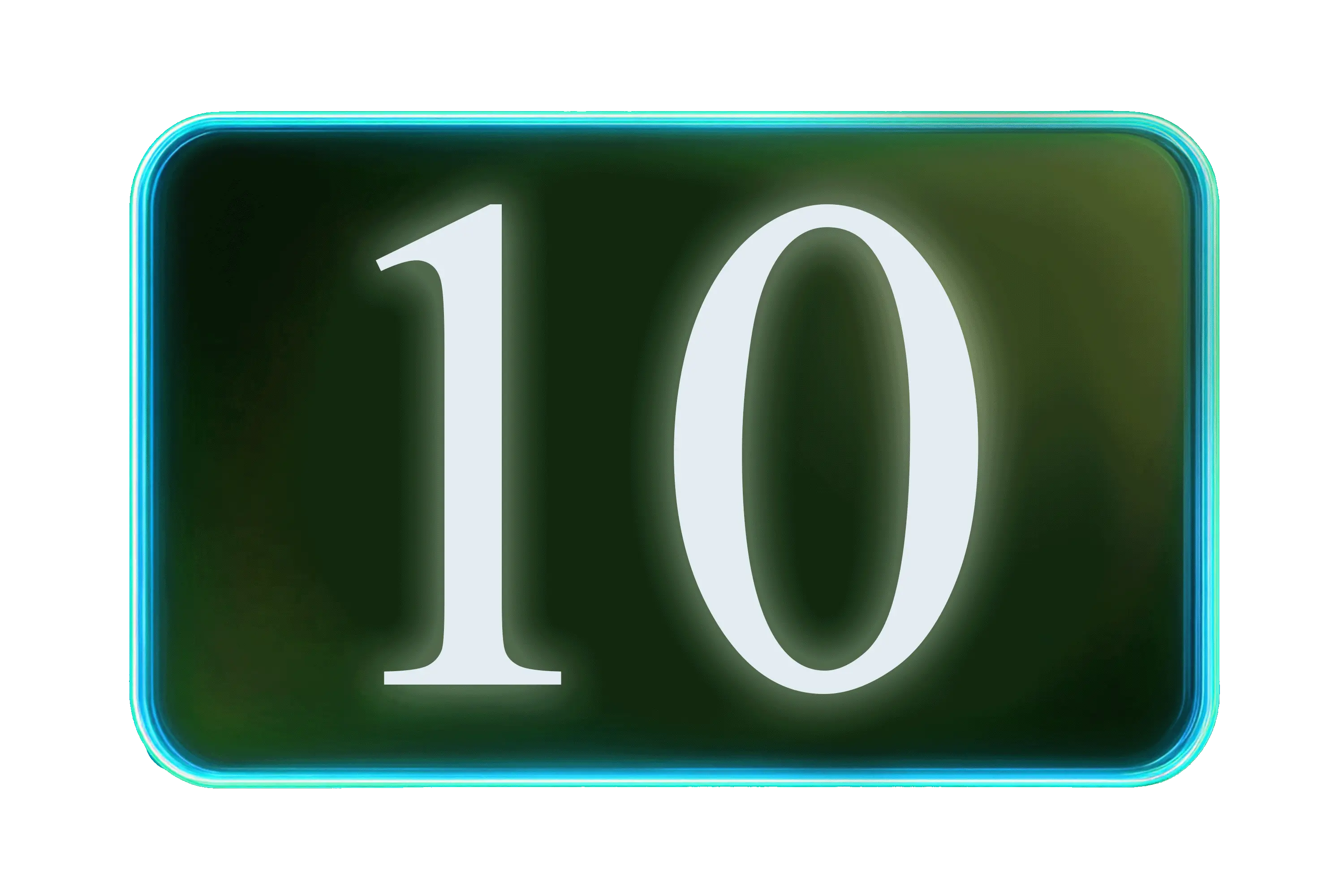 Crazy Time Number 10 segment - red, appears 4 times on wheel