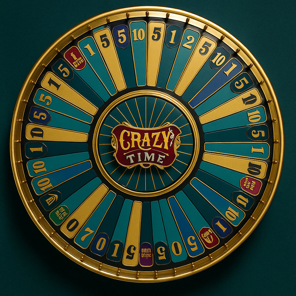 Crazy Time mobile gameplay on smartphone showing wheel and betting interface